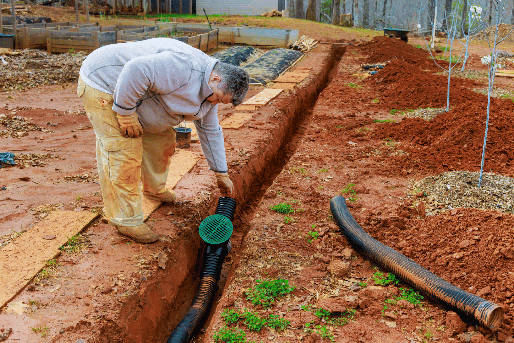 Outdoor Drain Installation