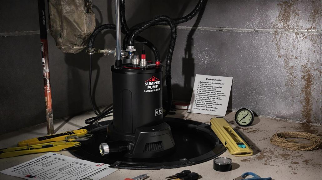 battery backup sump pump maintenance