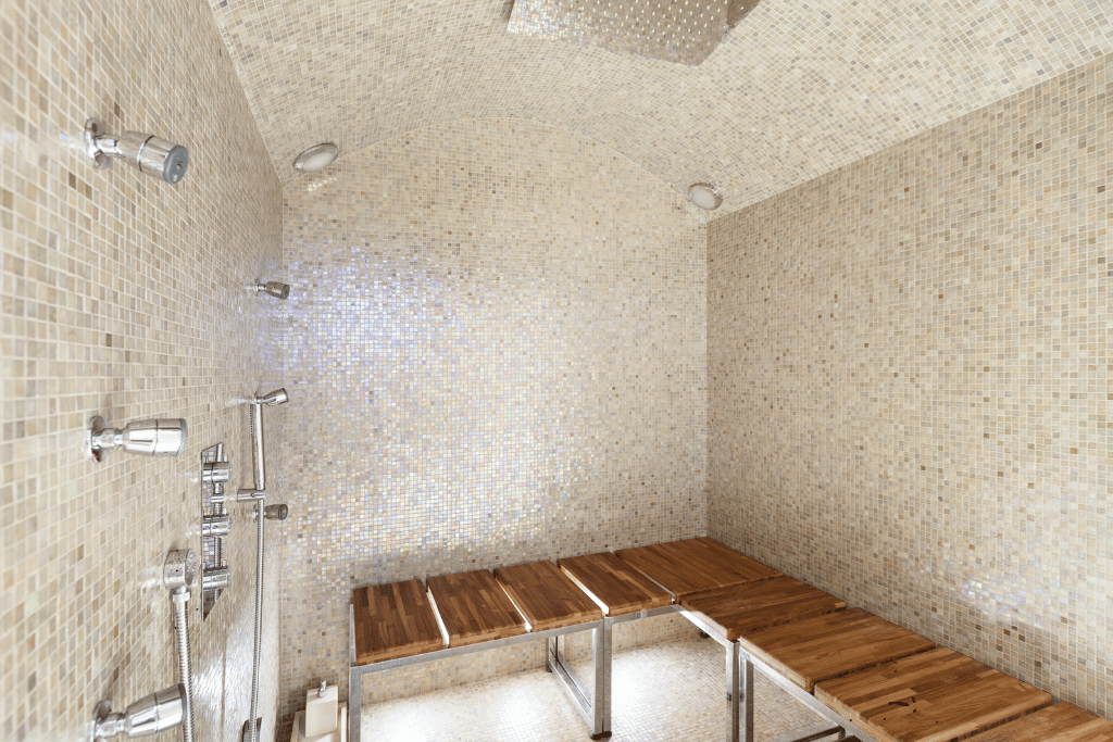 turn a shower into a sauna