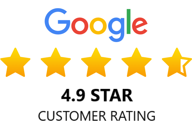 4.9 google customer star rating for Sunny Bliss Plumbing & Air